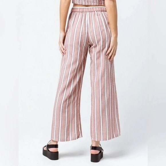 Roxy Midnight Avenue Striped Lounge Beach Pants size small - Picture 3 of 14